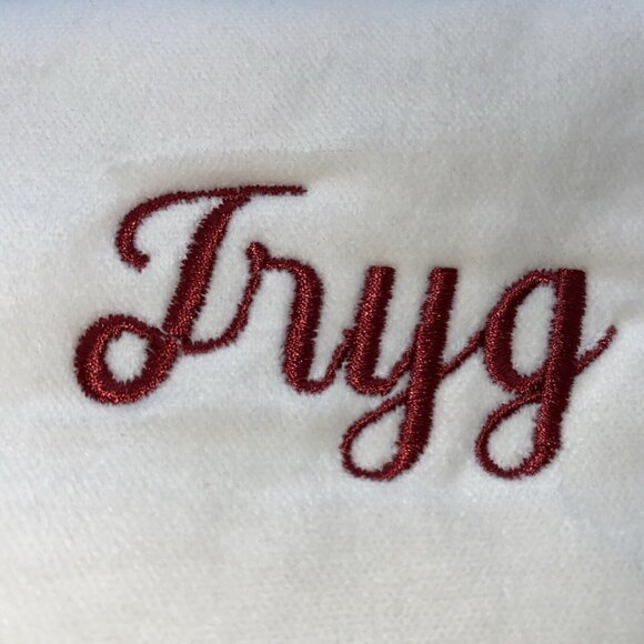 Pottery Barn Tryg Velvet Christmas Holiday Stocking Monogrammed Xmas 19 inch - Picture 8 of 9